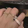 Tide, fashionable ring, adjustable set, 3 piece set, on index finger