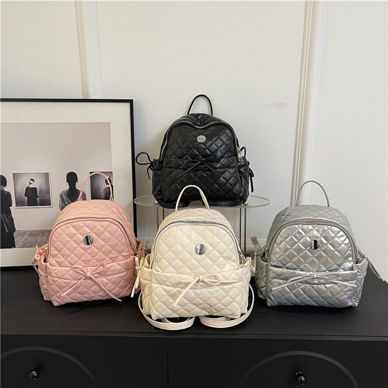 Coreano simple Chao Ling mochila para mujeres 2024 nueva moda escolar mochila de gran capacidad mochila de mano