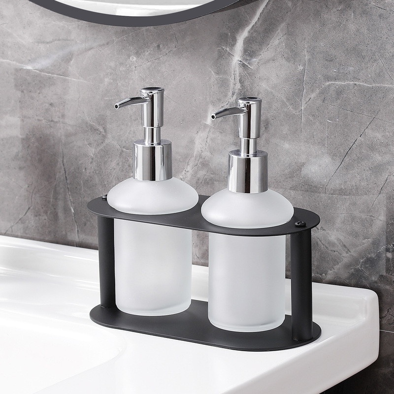 No-Punch Stainless Steel Hotel Shampoo Bathroom Soap Dispenser Hand Sanitizer Dispenser Dishwashing Liquid Sink Press