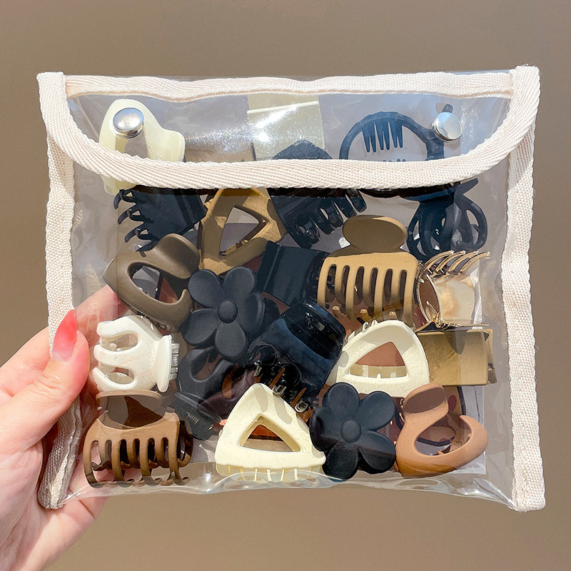 Procesamiento personalizado clip de cabello cola de caballo alta pequeña clip de agarre detrás de la cabeza fija artefacto de alta sensación clip de tiburón tocado clip de cabello