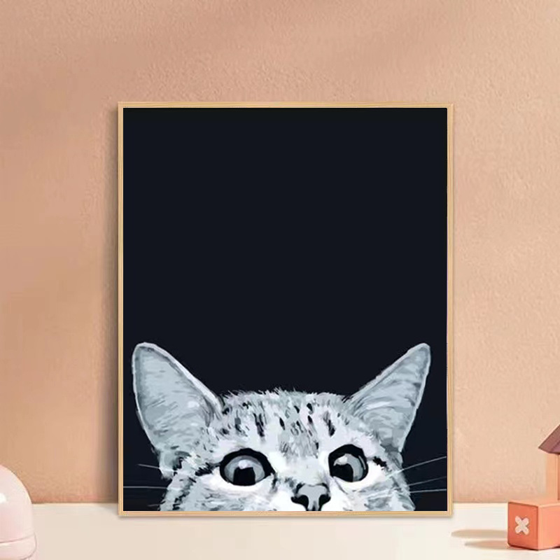 Pintura de aceite digital DIY hecho a mano color relleno pintura digital pintura colgante planta flor paisaje hermosa pintura decorativa fábrica al por mayor