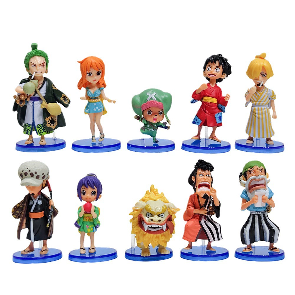 Аниме ручная работа One Piece Naruto Seven Dragon Ball Luffy Suo Long Girl Doll Machine Dolls Doll Desktop Swing