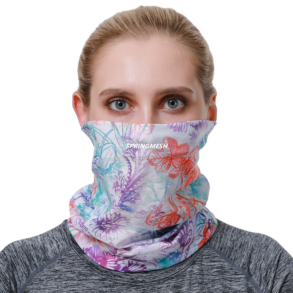 Sun protection face mask, outdoor hiking sunshade, UV-resistant camouflage multi-functional seamless magic headscarf