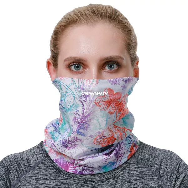 Sun protection face mask, outdoor hiking sunshade, UV-resistant camouflage multi-functional seamless magic headscarf