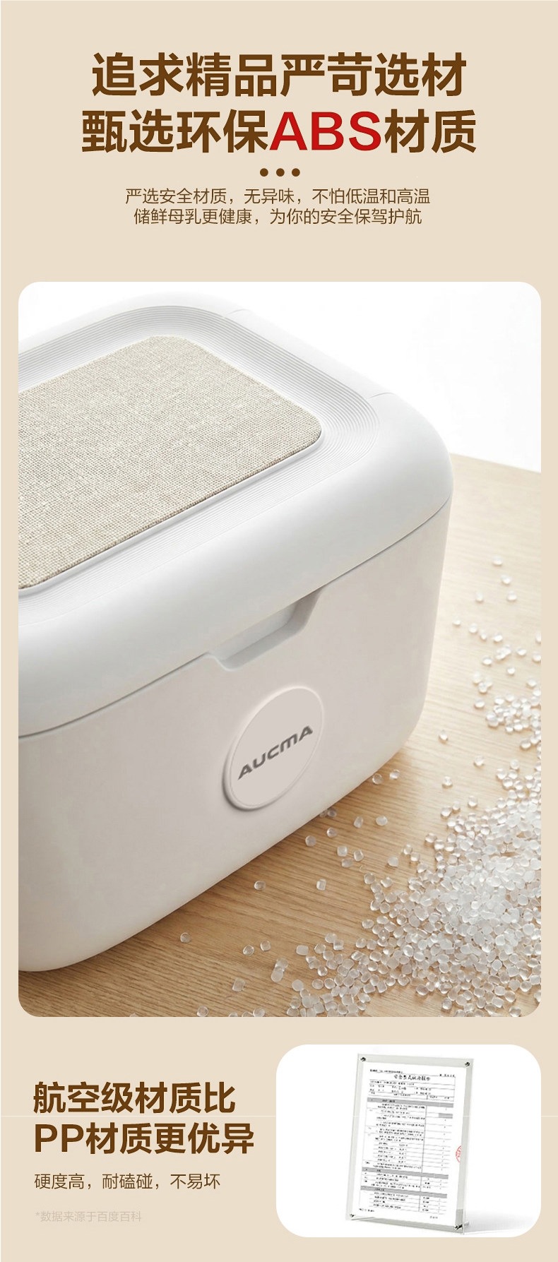 Aucma Small Car Refrigerator, Dual-Use for Car and Home, Milk Storage and Breast Milk Cooler, Mini Freezer for Dormitory and Office
