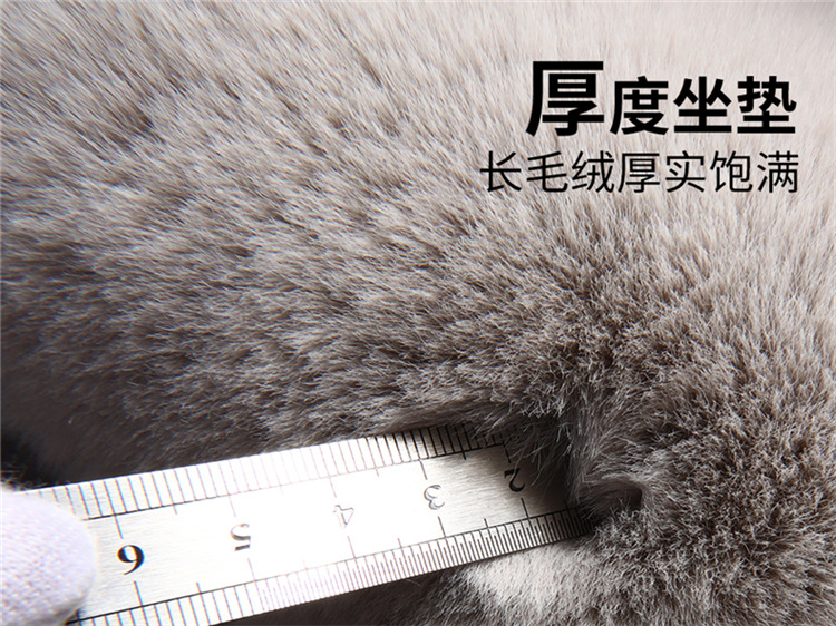Car Cushion Winter Short Plush Cartoon Cute Women's All-inclusive Seat Cushion Goddess Winter Seat Cover Internet Celebrity Wool Cushion