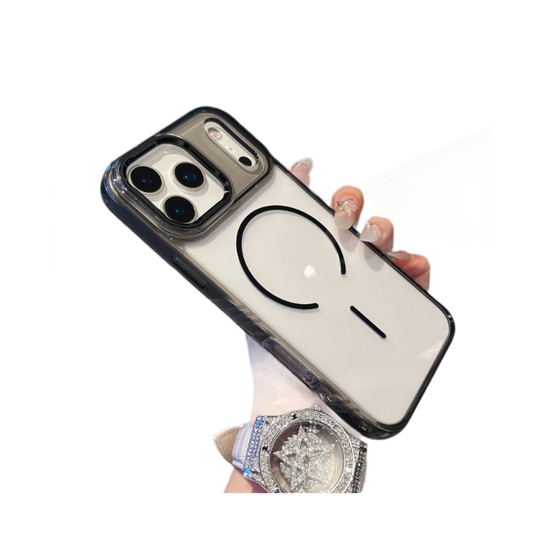 适用苹果17ProMax晶隐磁吸Air手机壳iPhone16plus保护套15透明PC|undefined