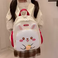 Новый школьный рюкзак для детского сада 3-5 лет, милый детский рюкзак с рисунком кролика и морковки, портативный детский рюкзак