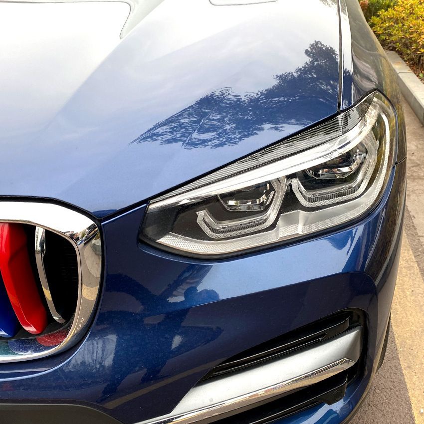 BMW X3 X4 G01 G02 2018+ Headlight Eyebrow Sticker Exterior
