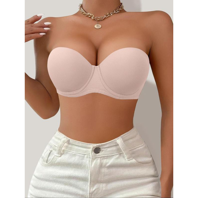 P 756 K6947 Dropshipping Aliexpress Cross-Border New Style Girls' Bra Women's Solid Color Detachable Top