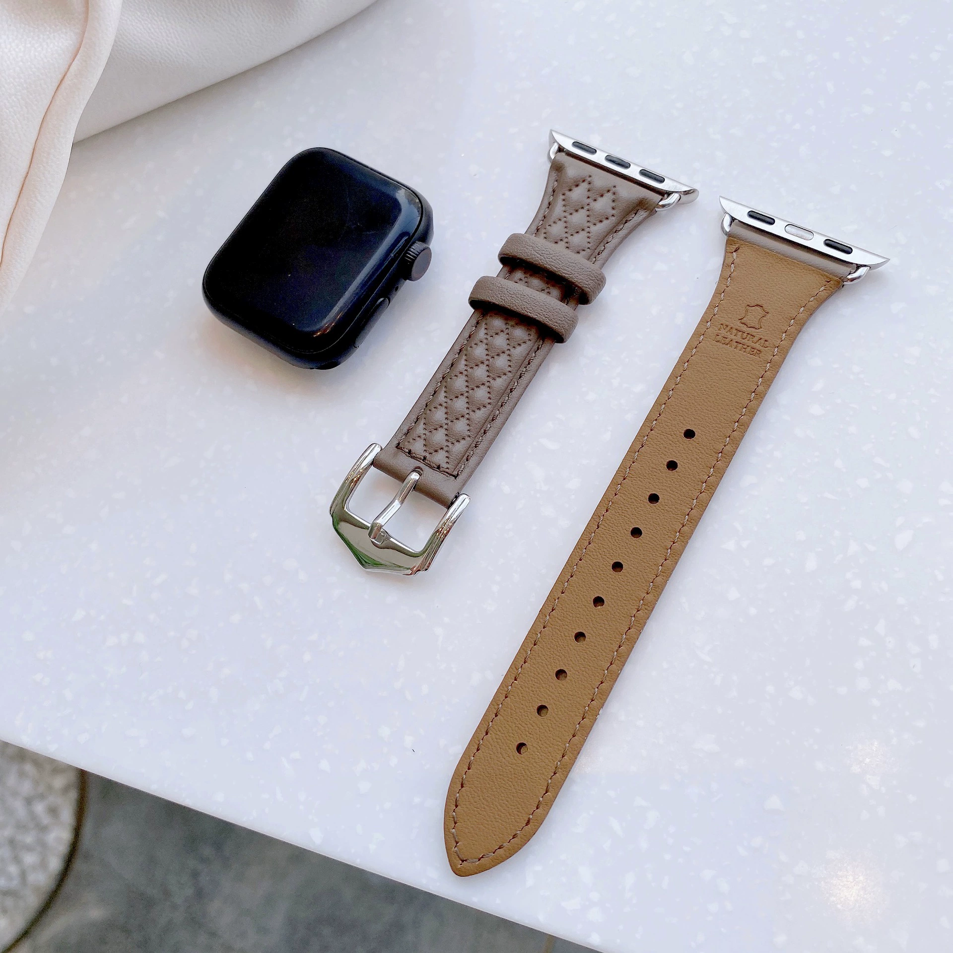 Кольцо Apple, ремешок для часов, стиль Chanel, 49мм