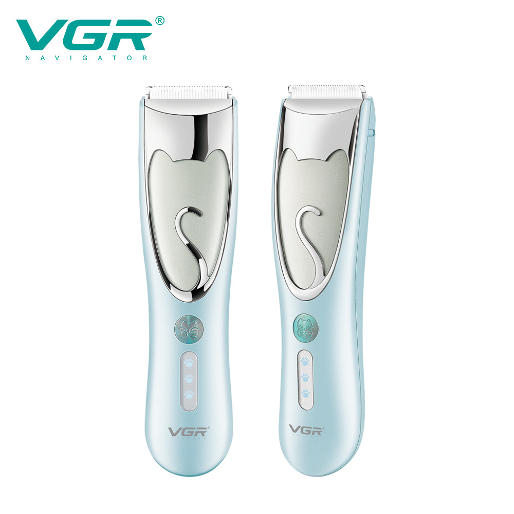 Cortapelos eléctrico VGR203 para perros, resistente al agua IPX7, lavable, para gatos, de cerámica, para uso doméstico._voghion.com