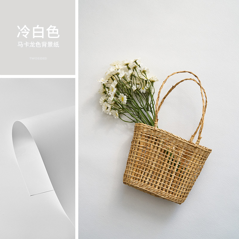 Papel de fondo de fotografía profesional de color macaron para props de fotografía de productos de naturaleza muerta de fondo de fotografía de color sólido papel de papel blanco y negro