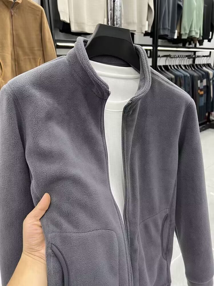 1 2024 Herrenmode, Winter, Futter, Herrenunterwäsche, Herbst-Winter-Fleecejacke für Herren_voghion.com