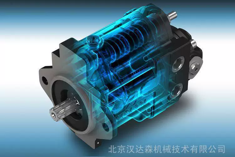 Итальянский насос-шестерня Casappa Casappa с встроенным клапаном и мотором