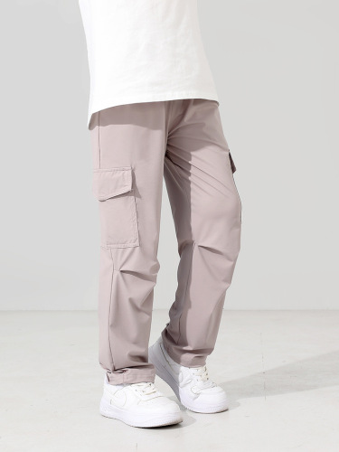 Summer Korean Version New Boys Outdoor Mosquitoproof Pants Big Kids Quick-Dry Ice Silk Work Pants Girls Pants Wholesale