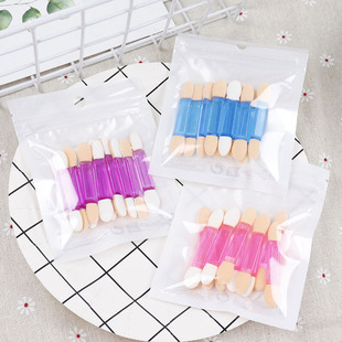 10-Piece Eye Shadow Stick Set Disposable Latex Eye Shadow Brush Makeup Brush Eye Beauty Brush Lip Brush Eyelash Brush