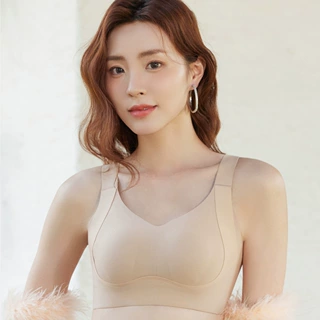 夏季无痕调整型上托兔耳朵轻薄内衣无钢圈收副乳光面运动防震文胸