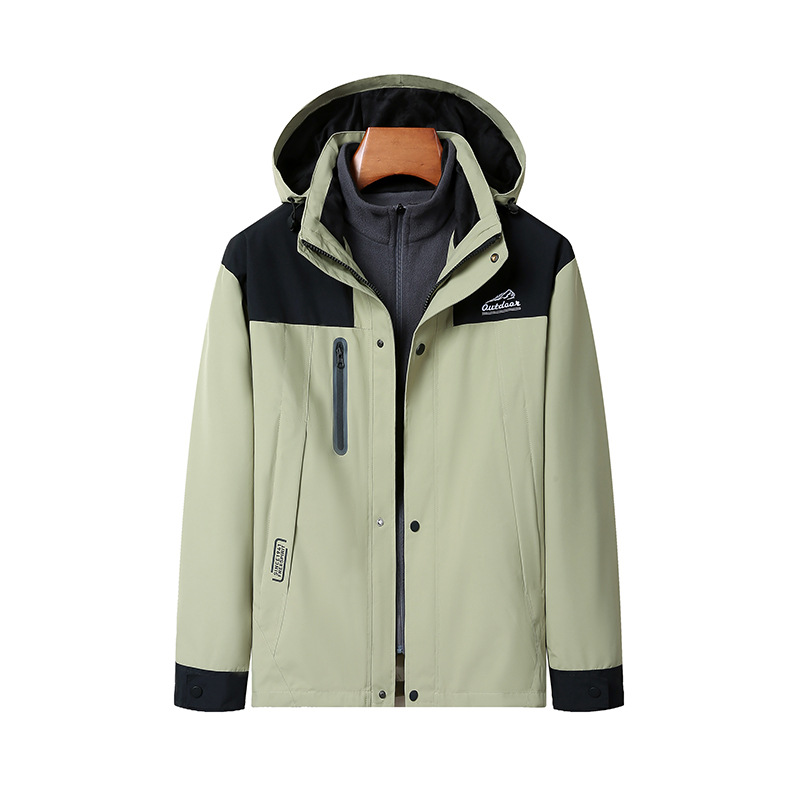 冲锋衣春秋休闲外套男士中年商务男士服秋季新款男装外套潮户冲锋