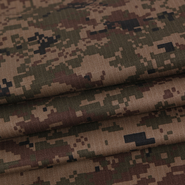 Nueva llegada tela de ropa impresa activa 100% algodón chaqueta tela de camuflaje