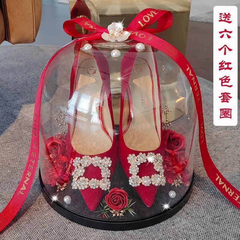結婚式の靴ディスプレイボックスリングボックス結婚式のゲーム小道具 diy 素材隠し靴箱結婚式の靴リング|undefined