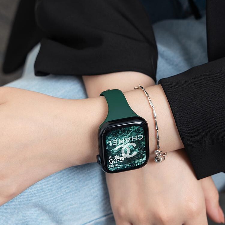 Suitable for Applewatch10 Silicone S9 Strap Iwatch87Se Apple Watch Sports Model