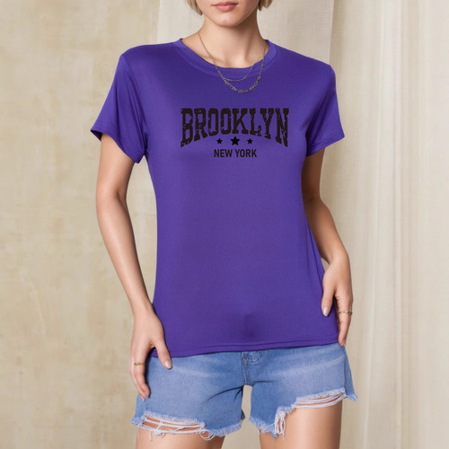Women's Multicolor Letter Print T-shirt 2025 Summer Casual Trendy Versatile Short Sleeve