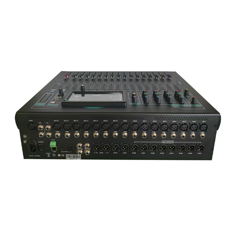 Consola de Mezcla Digital con Pantalla Táctil, Bluetooth y USB para Actuación Escénica