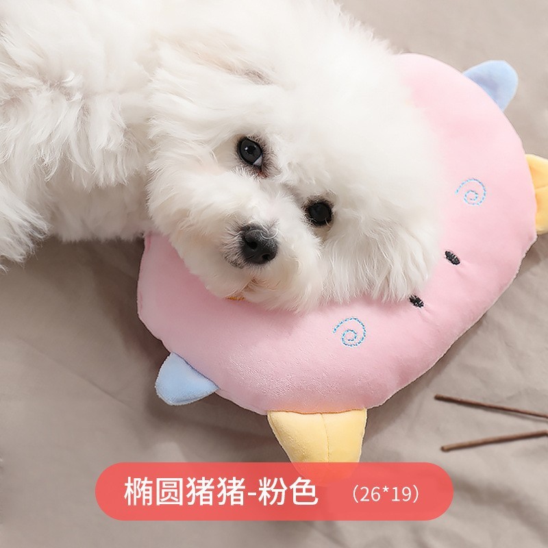 ペット犬子睡眠枕かわいい子豚模様保護頚椎深睡眠犬猫枕|undefined