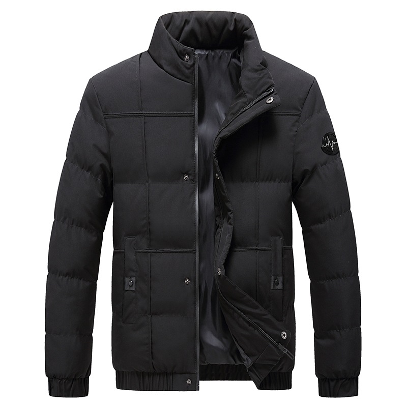 Transfronterizo nuevo abrigo de algodón acolchado chaqueta de invierno de los hombres Slim stand collar abajo algodón casual engrosada ropa de los Hombres Calientes venta al por mayor directa