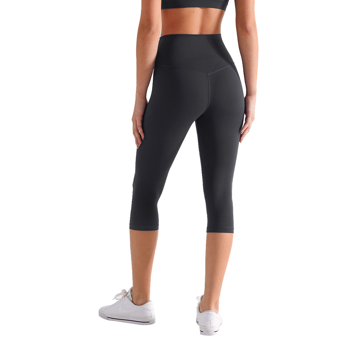 Inf pantalones de yoga recortados para mujer pantalones de ciclismo de fitness cepillados elásticos de cintura alta para mujer leggings deportivos lulu de secado rápido
