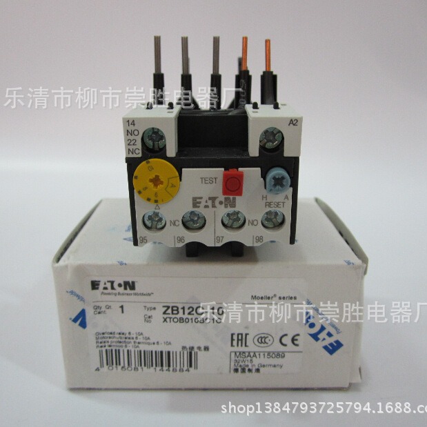 原装EATON伊顿热过载继电器ZB12C-10  6-10A