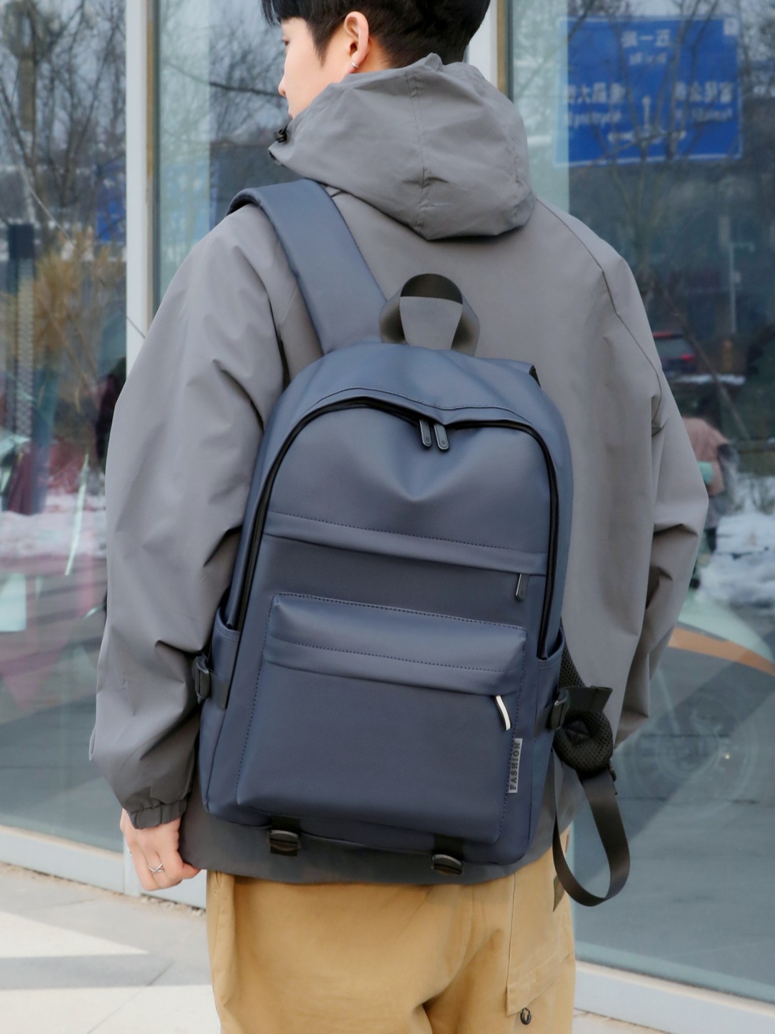 Mochila fresca de moda de negocios de alta calidad para hombres de gran capacidad anti-salpicaduras