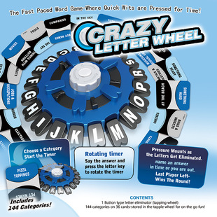 Cross-Border Puzzle Crazy Letter Roulette Fun Roulette Multi-Player Interactive Game Board Children's Board Game Decompression Toy