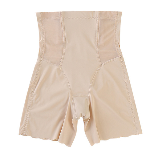 Summer high-waisted belly-control underwear for women after childbirth, body-shaping butt-lifting corset, anti-exposure, thin bottoming safety pants, large size