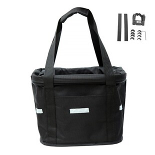 Folding Bicycle Basket Bicycle Basket Aluminum Alloy Car Front Bag Mountain Bike Accessories Folding Car Bag
