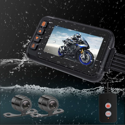 Motorcycle Recorder, Fully Waterproof, High-Definition Motorcycle driving recorder