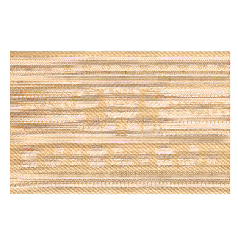 Elementos de almohadilla de Navidad rectangular simple almohadilla de comedor occidental aislante de tazas almohadilla de decoración de platos de comedor caseros de Navidad limitada