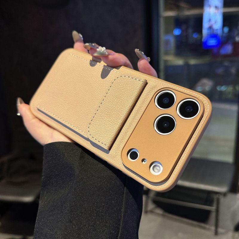 卡包可支架适用苹果17手机壳iphone15pm简约13/14外贸全包保护套|undefined