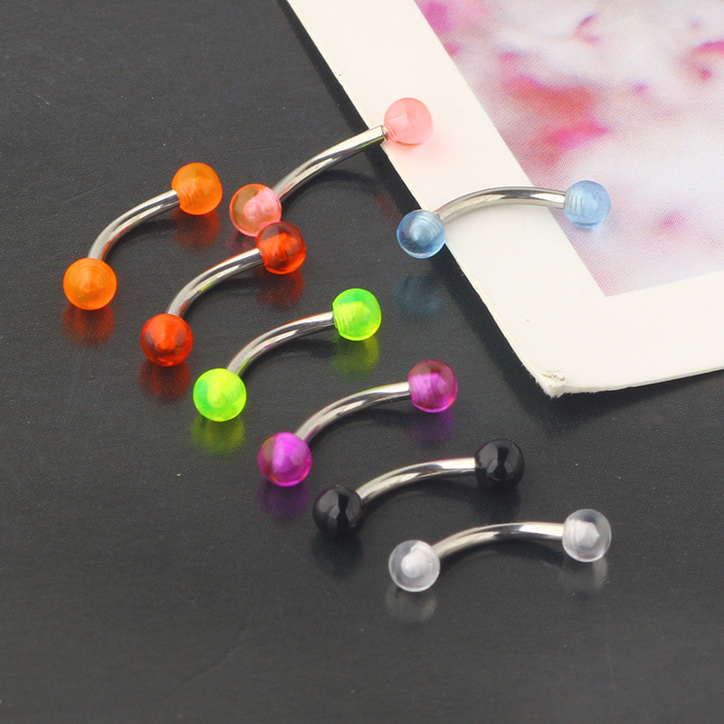Pointed titanium steel lip stud product view