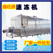 鑫旺源 500KG蚕蛹金蝉网带式隧道速冻机 鲜玉米流态化速冻机