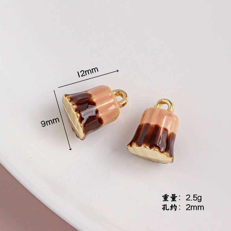 【パリ朝食コーヒーシリーズ】DIYコーヒー豆クロワッサンオイルドリップペンダントペンダントDIYジュエリーアクセサリー|undefined