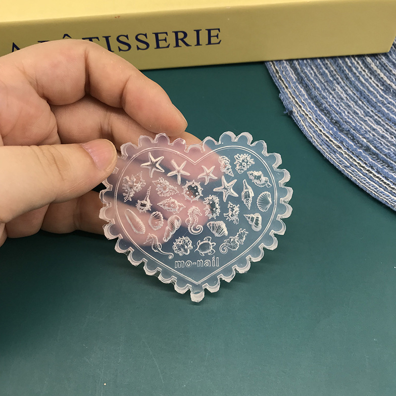 ヒトデシェルネイルアートモールド高透明シリコーンフィルム海洋立体彫刻手作りネイル装飾ツール卸売|undefined