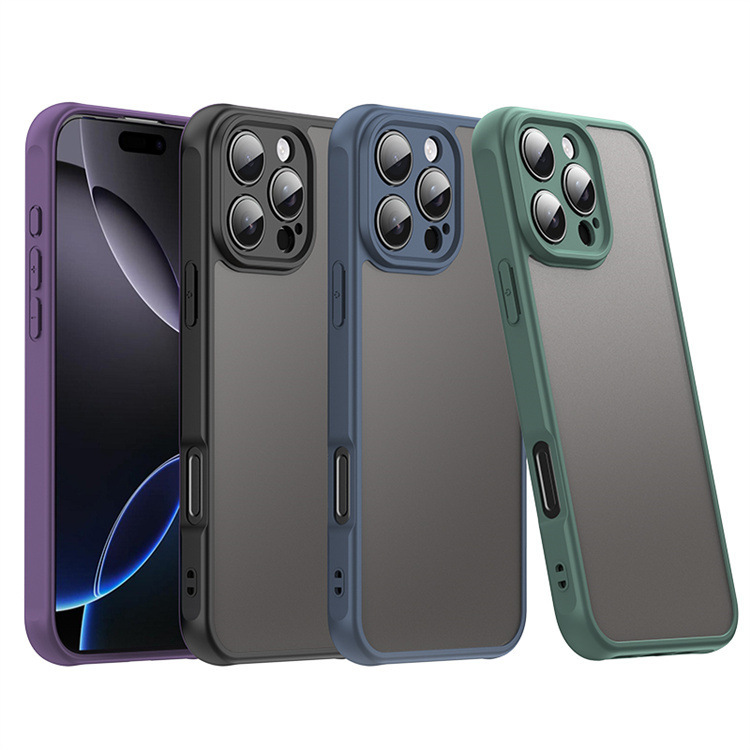 E-Commerce Suitable for Apple 17E Advanced Anti-Drop Ip17Air Semi-Transparent Matte Protective Case 17Promax Luxury Phone Case