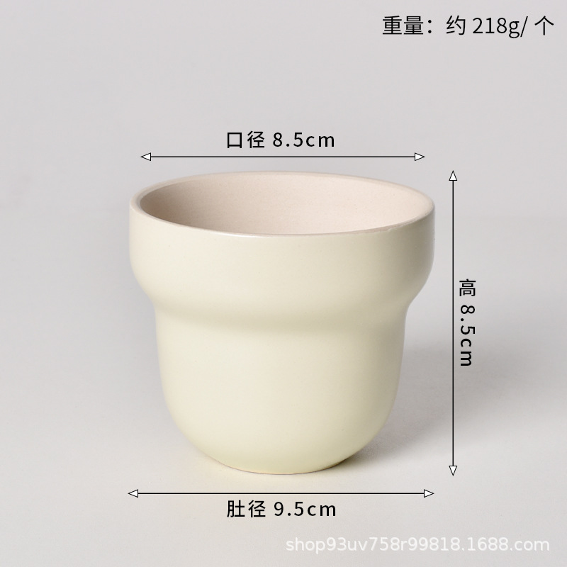 Pot de cerámica crema INS lujo ligero de alto nivel sensación de plantación de orquídeas mariposa simple orquídeas plantación de pot de porcelana blanca Dehua