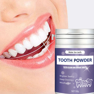 Water Ice Levin Dental Powder for Beautiful Teeth, Oral Cleaning, Fresh Tooth Cleaning, Tooth Plaque Cleaning and Yellow Stains