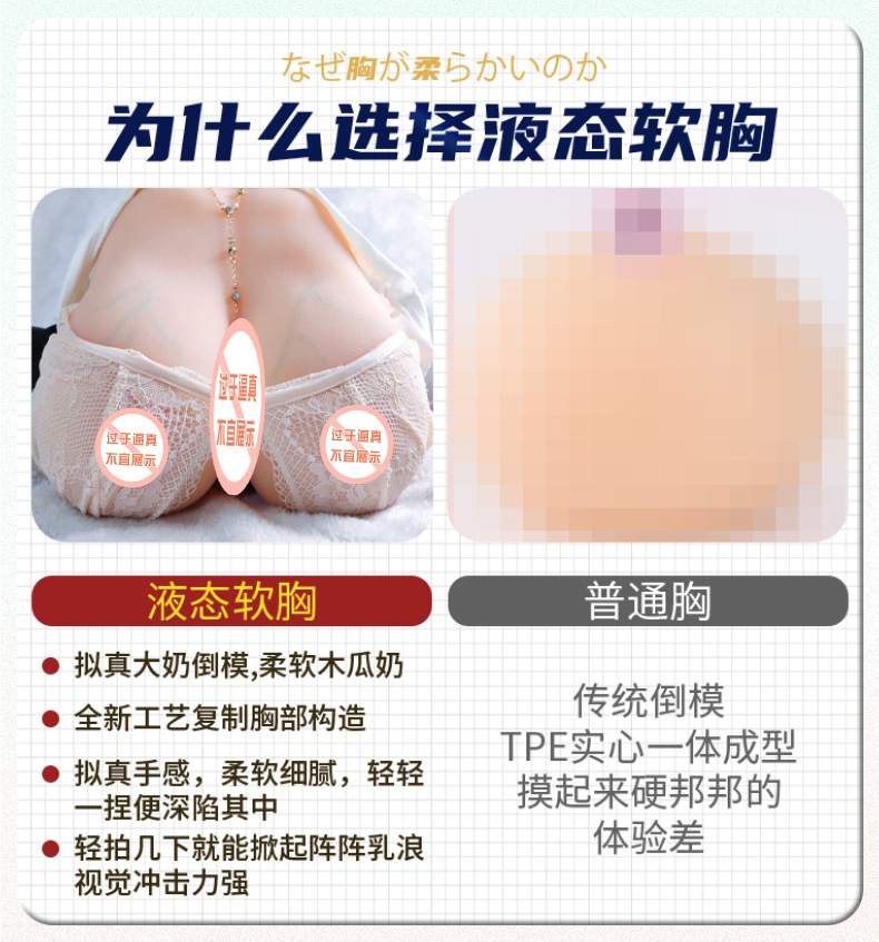 Jiuai Mimi Manual Masturbator Cup with Breast and Hip Mold, TPE, 5.6 Jin — detail image 21