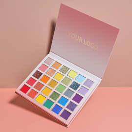 加工定制30色眼影多巴胺彩色眼影亮片哑光珠光眼影外贸彩妆工厂