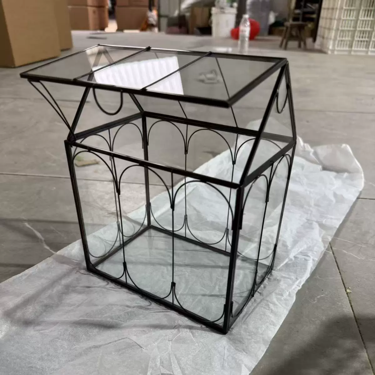 创意透明玻璃花房  微景观多肉植物花瓶  厂家暖房批发