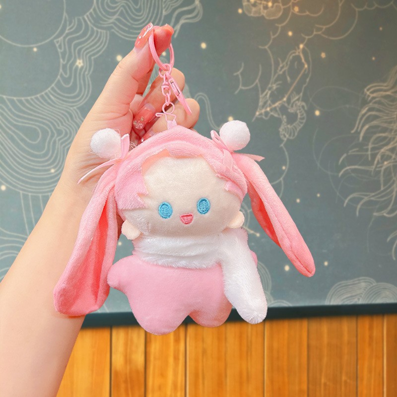 ぬいぐるみのかわいいアクセサリーのぬいぐるみのペンダント卸売りのおもちゃの子供のかばんの漫画の子供の鍵は子供の機械をつかみます。